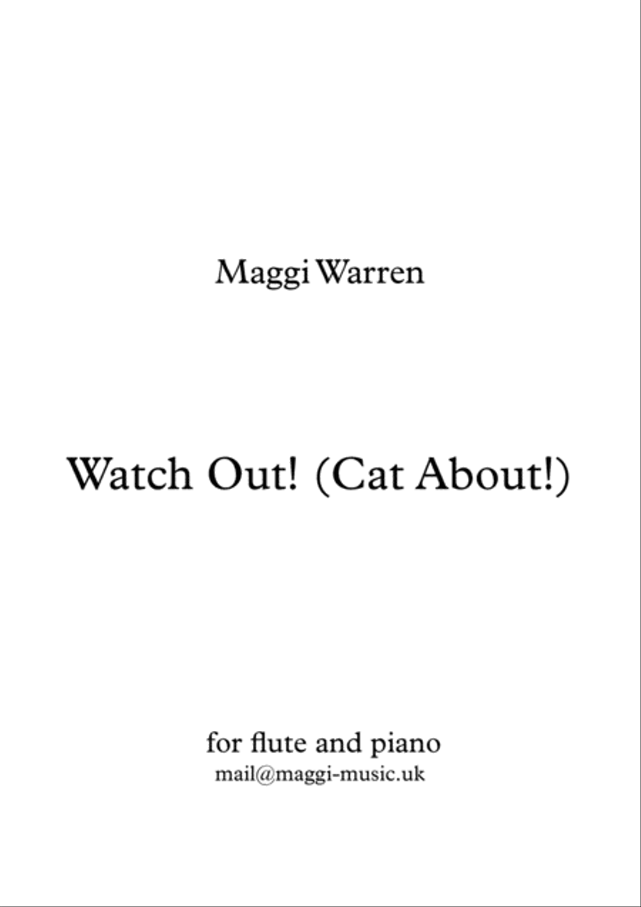 Watch Out (Cat About) Flute Solo scores gallery preview page 1