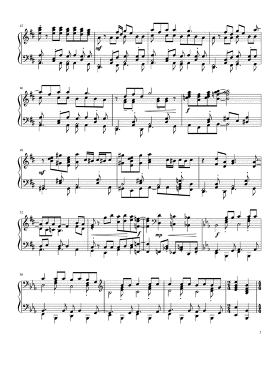 Summer Nights Piano Solo scores gallery preview page 3