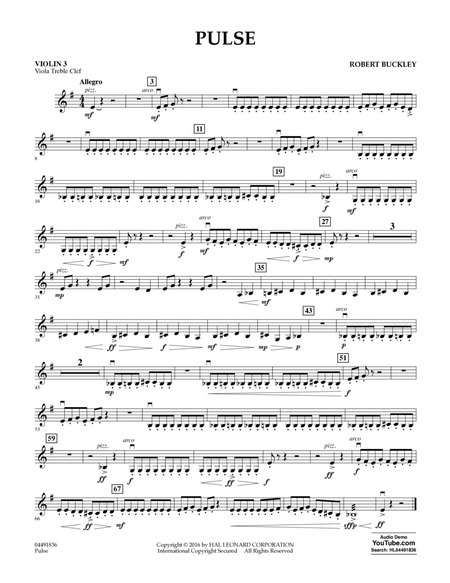 Pulse - Violin 3 (Viola Treble Clef)