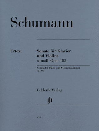 Book cover for Sonata for Piano and Violin in A Minor Op. 105