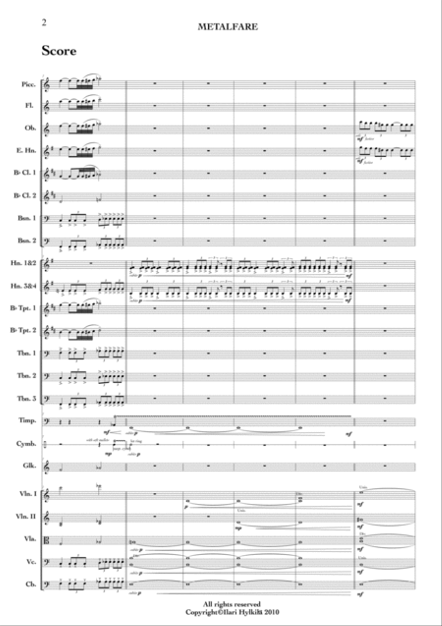 Metalfare Full Orchestra scores gallery preview page 5
