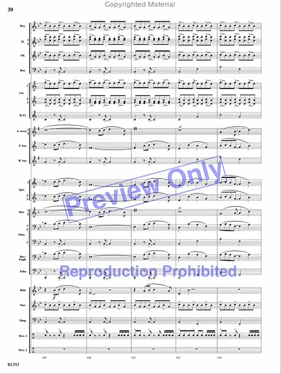 Sunburst Concert Band scores gallery preview page 63