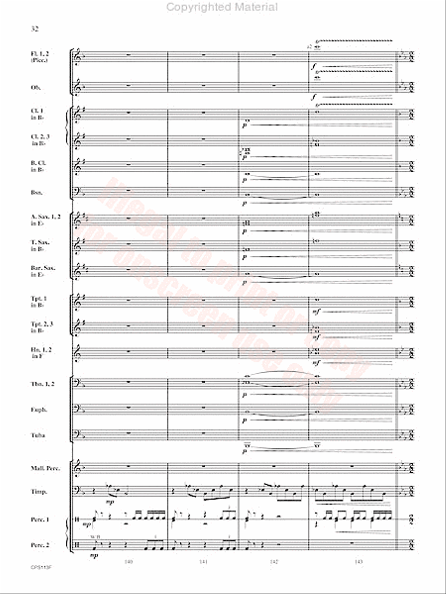 Converse Fantasy Concert Band scores gallery preview page 33