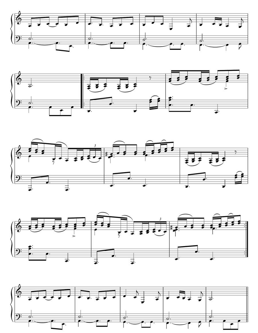 Theme from Inspector Morse Piano Solo scores gallery preview page 2