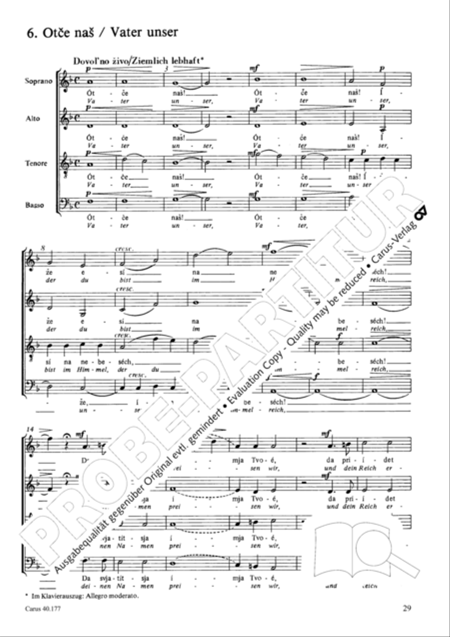 Neun liturgische Chore Collection / Songbook scores gallery preview page 30