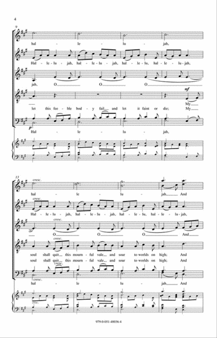 Hallelujah Hallelujah A Cappella scores gallery preview page 3