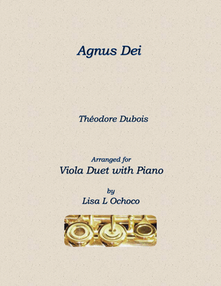 Book cover for Agnus Dei for Viola Duet and Piano