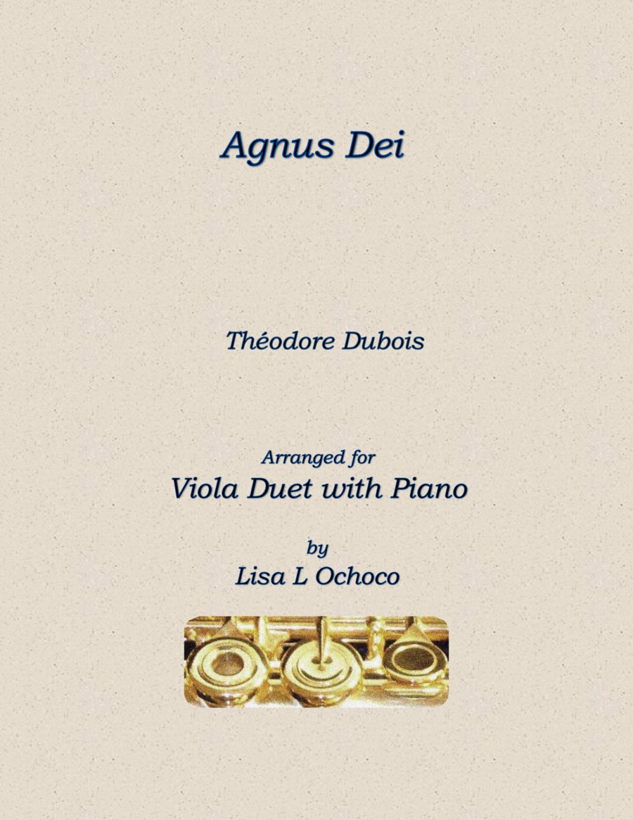 Book cover for Agnus Dei for Viola Duet and Piano