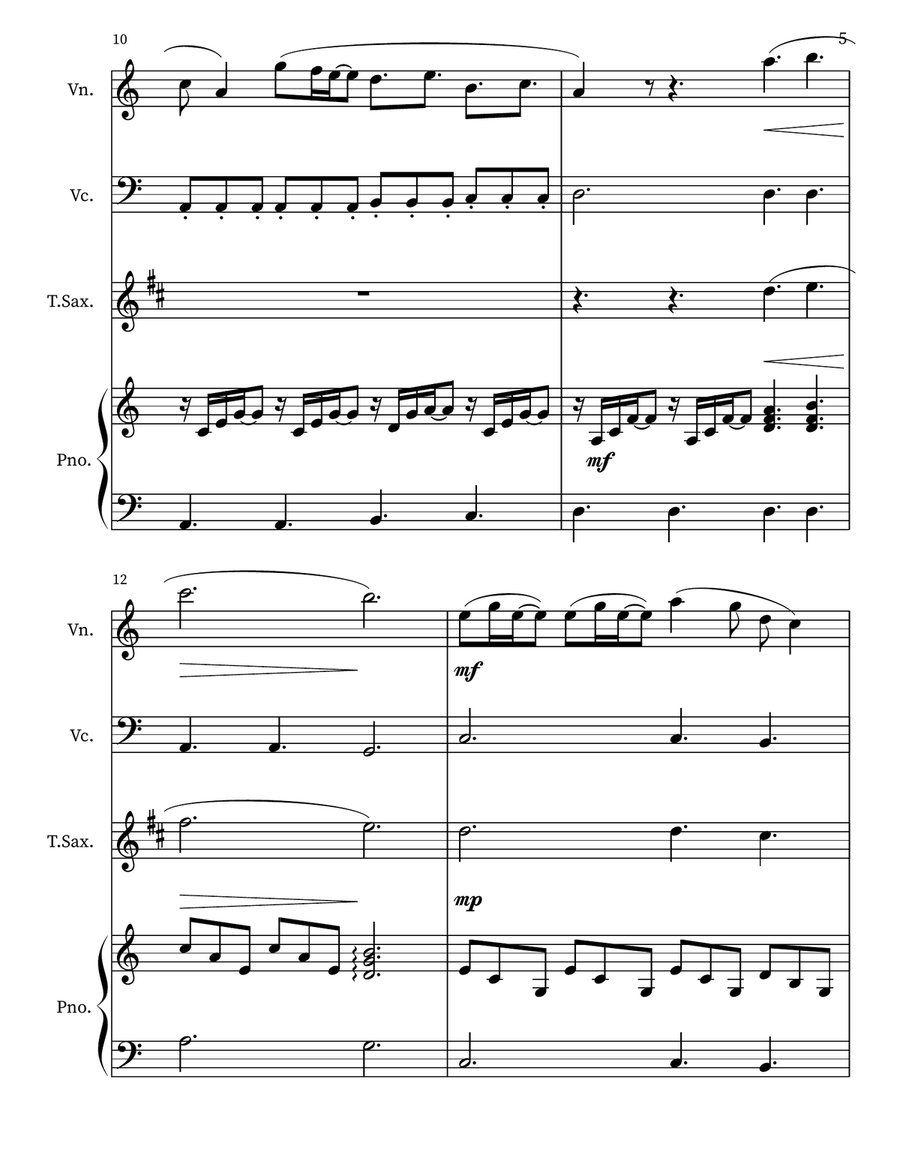 A Thousand Years Small Ensemble scores gallery preview page 5