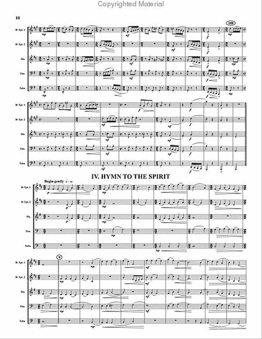 Aspects Brass Quintet scores gallery preview page 8