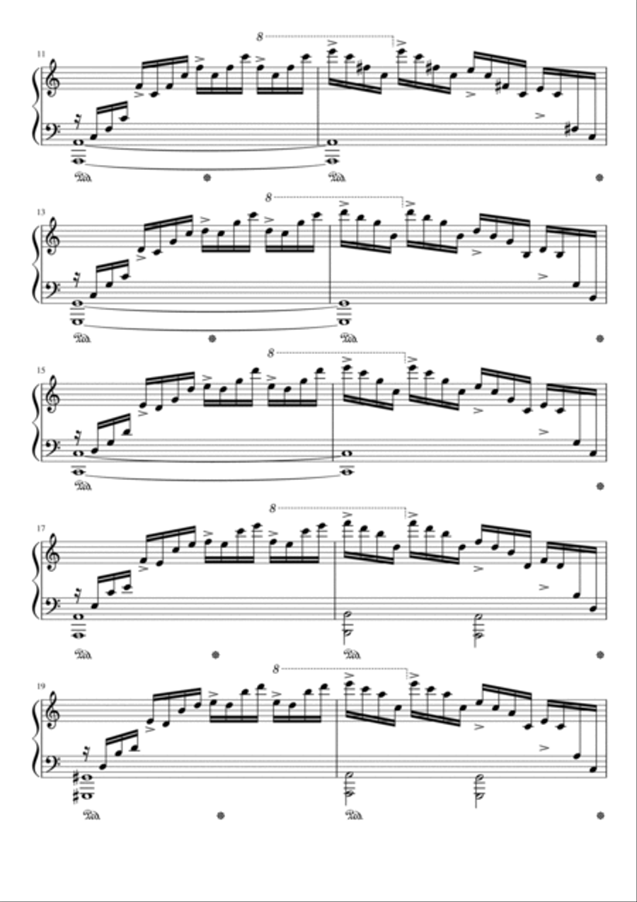 Etude Op. 10 No. 1 Waterfall Piano Method scores gallery preview page 2