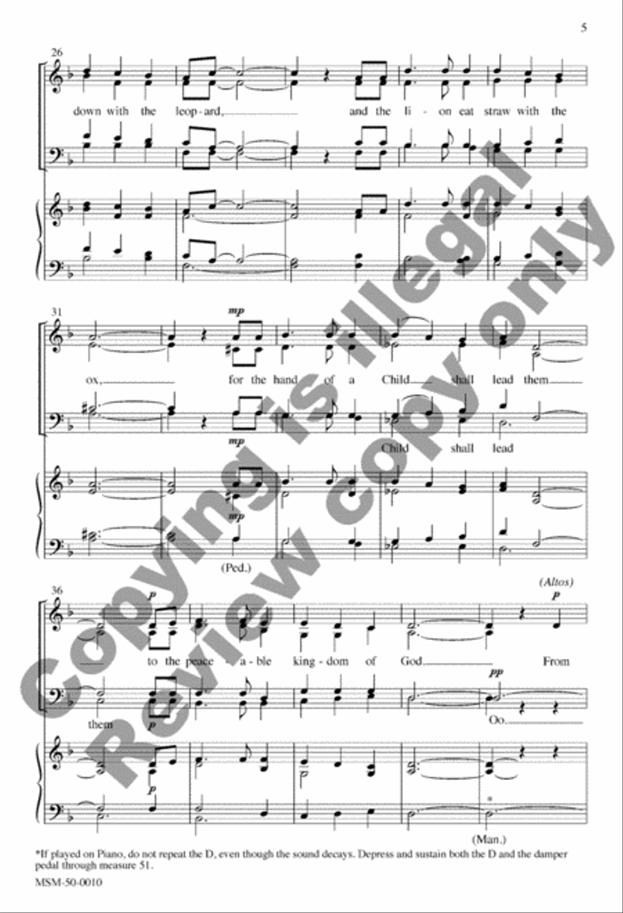 A Shoot Shall Come Forth 4-Part scores gallery preview page 4