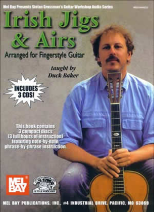 Book cover for Irish Jigs & Airs Arranged for Fingerstyle Guitar