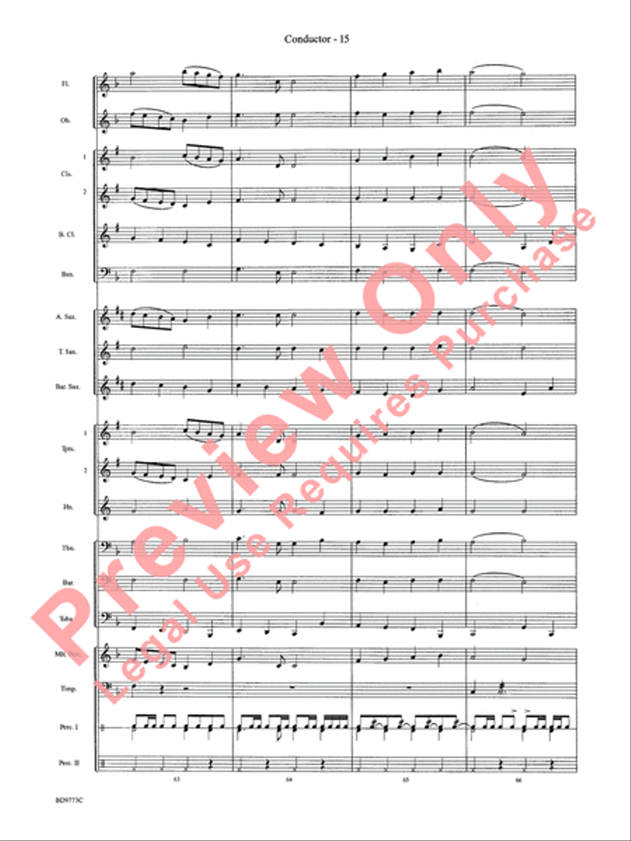 Eine Kleine Christmas Concert Band scores gallery preview page 17