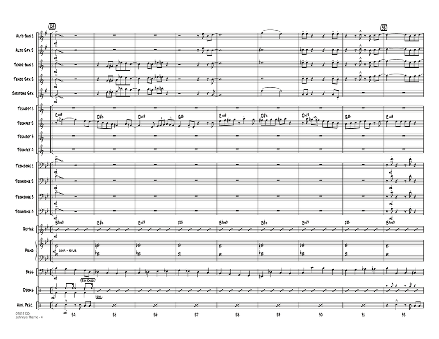 Johnny's Theme (from The Tonight Show) - Conductor Score (Full Score) Jazz Ensemble scores gallery preview page 4