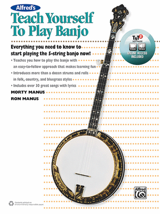 Book cover for Alfred's Teach Yourself to Play Banjo