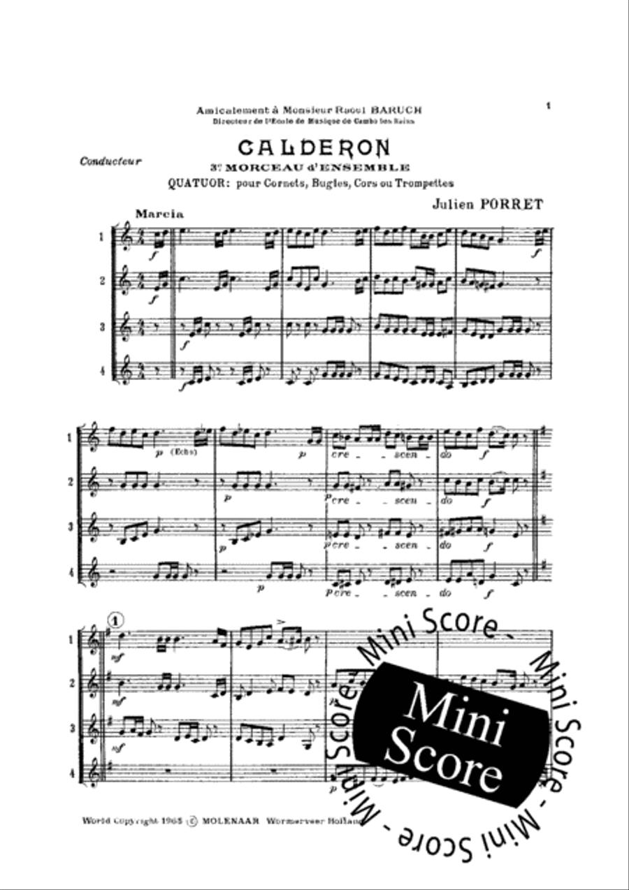 Calderon Brass Quartet scores gallery preview page 3