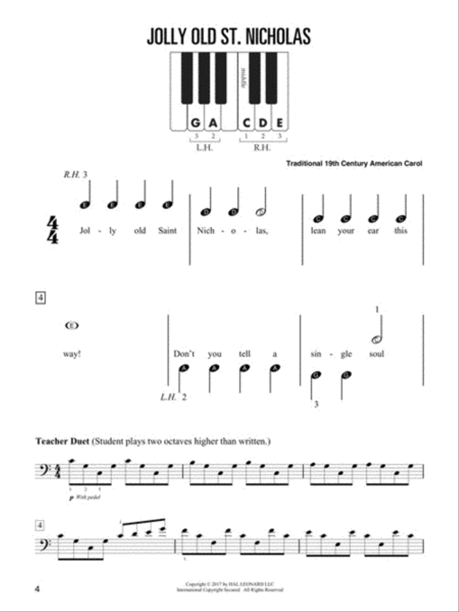 Hal Leonard Christmas Piano for Kids Piano Method scores gallery preview page 3