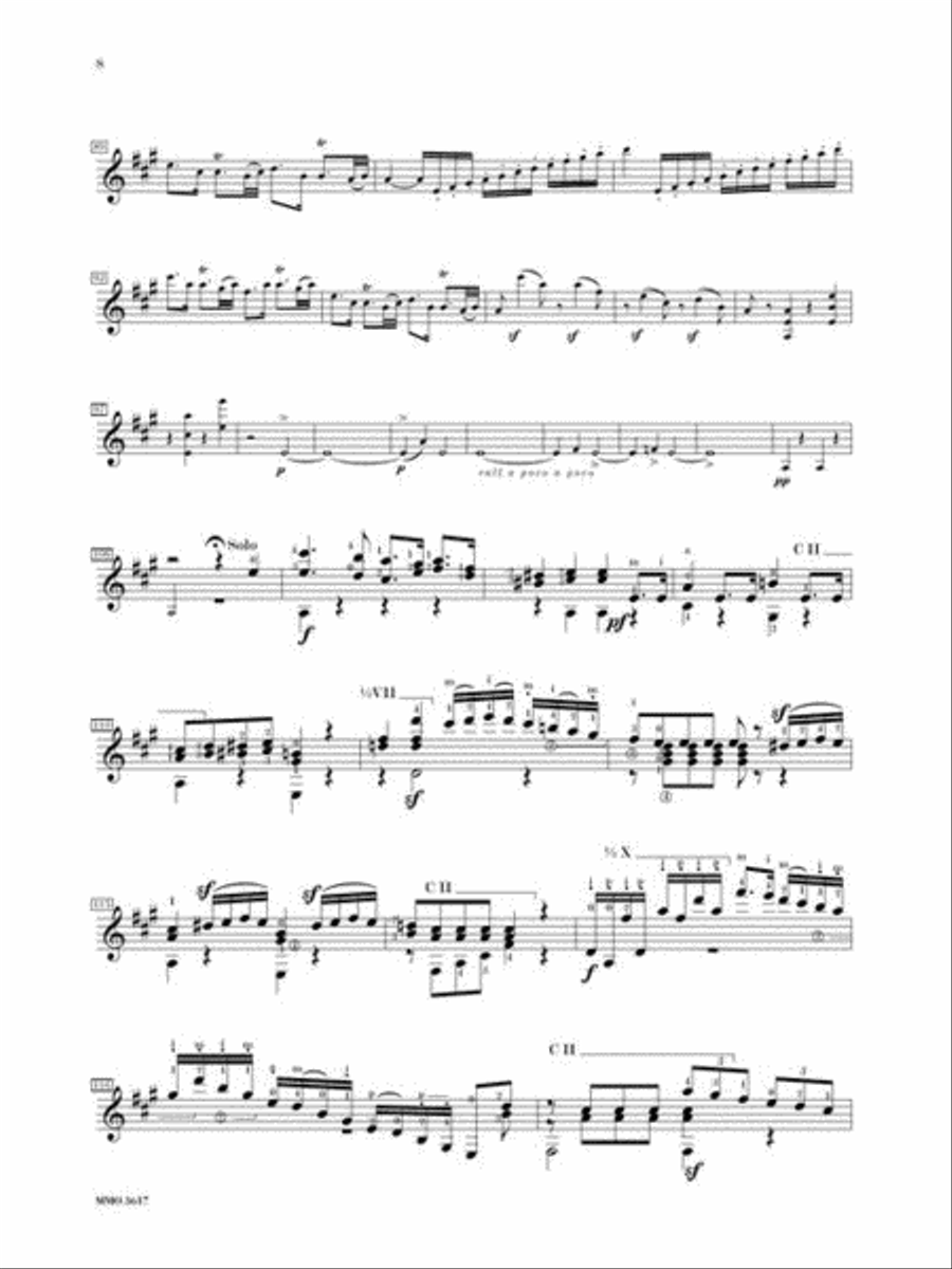 Giuliani – Guitar Concerto No. 1 in A Major, Op. 30 Acoustic Guitar scores gallery preview page 7