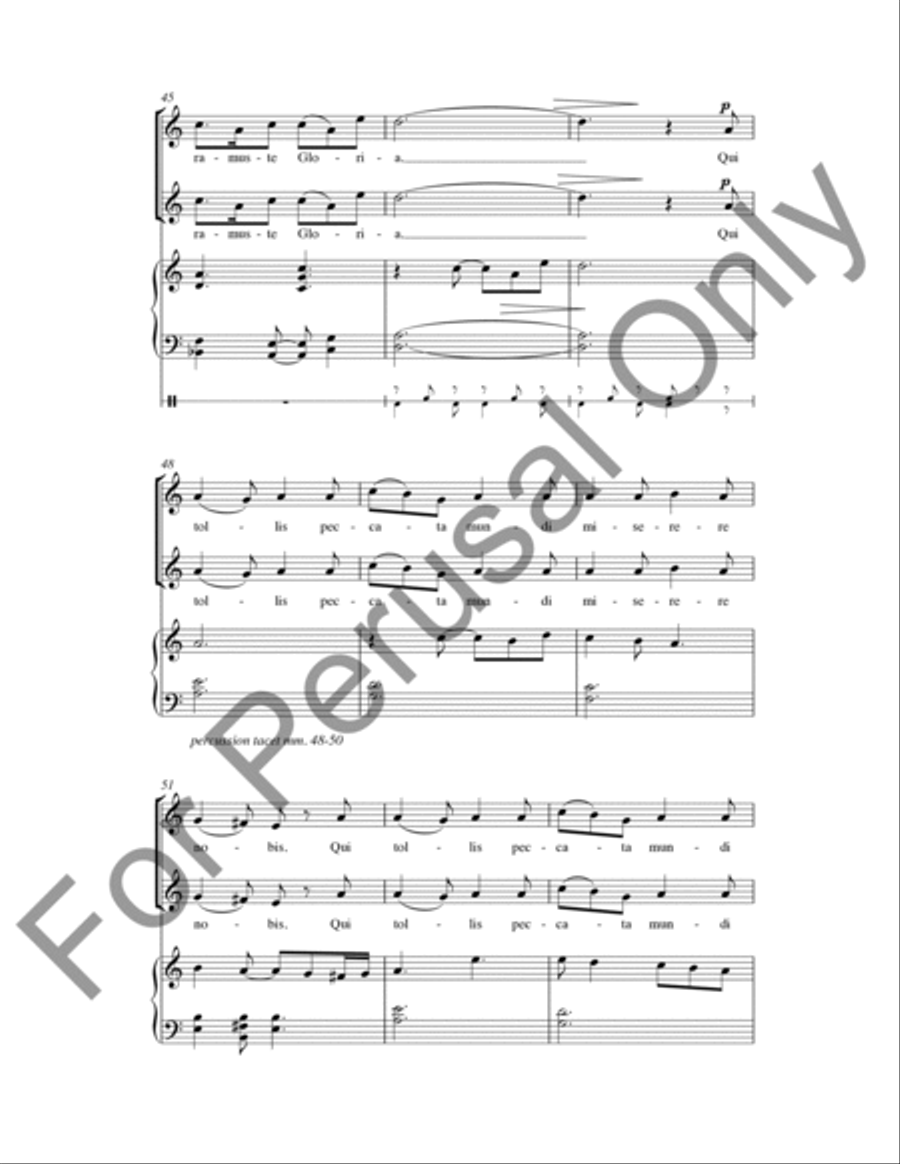 Laudamus Te (Choral Score) SA scores gallery preview page 7