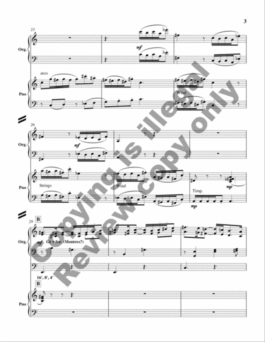 Concerto in C Major (Additional Full Score) Organ scores gallery preview page 5