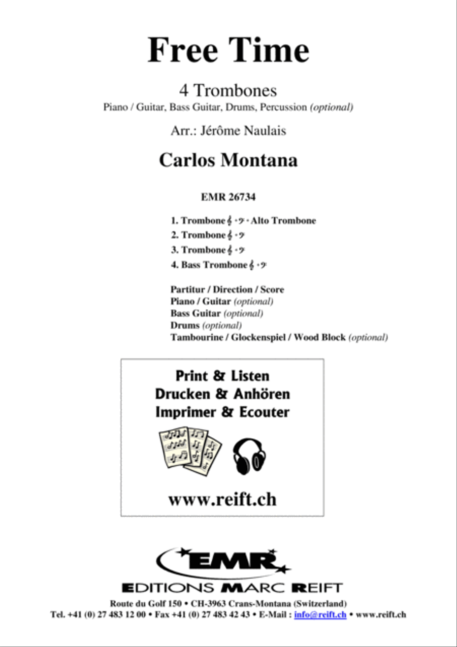 Free Time Trombone Quartet scores gallery preview page 2