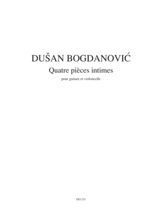 Book cover for Quatre pieces intimes (cello / guit.)
