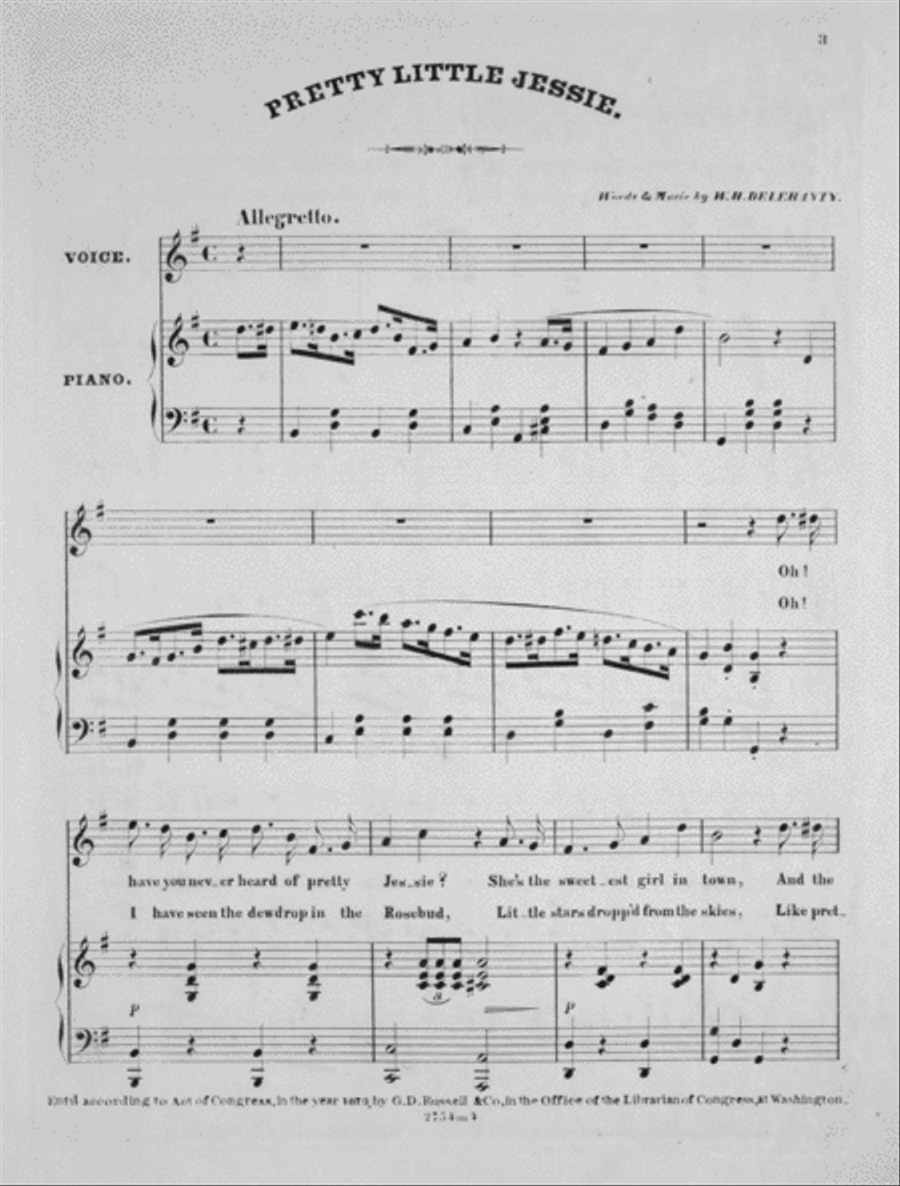 Pretty Little Jessie Voice scores gallery preview page 2