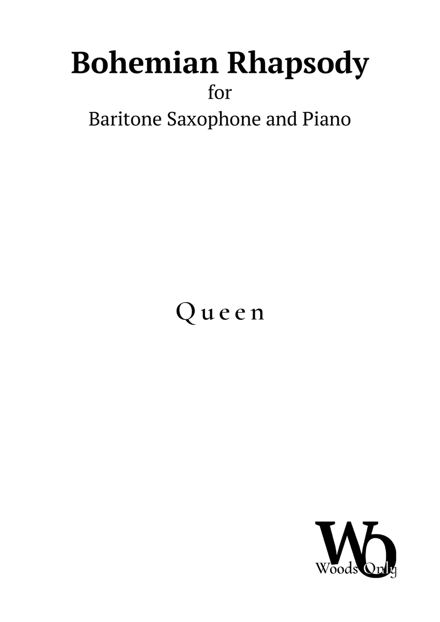 Bohemian Rhapsody Baritone Saxophone scores gallery preview page 1