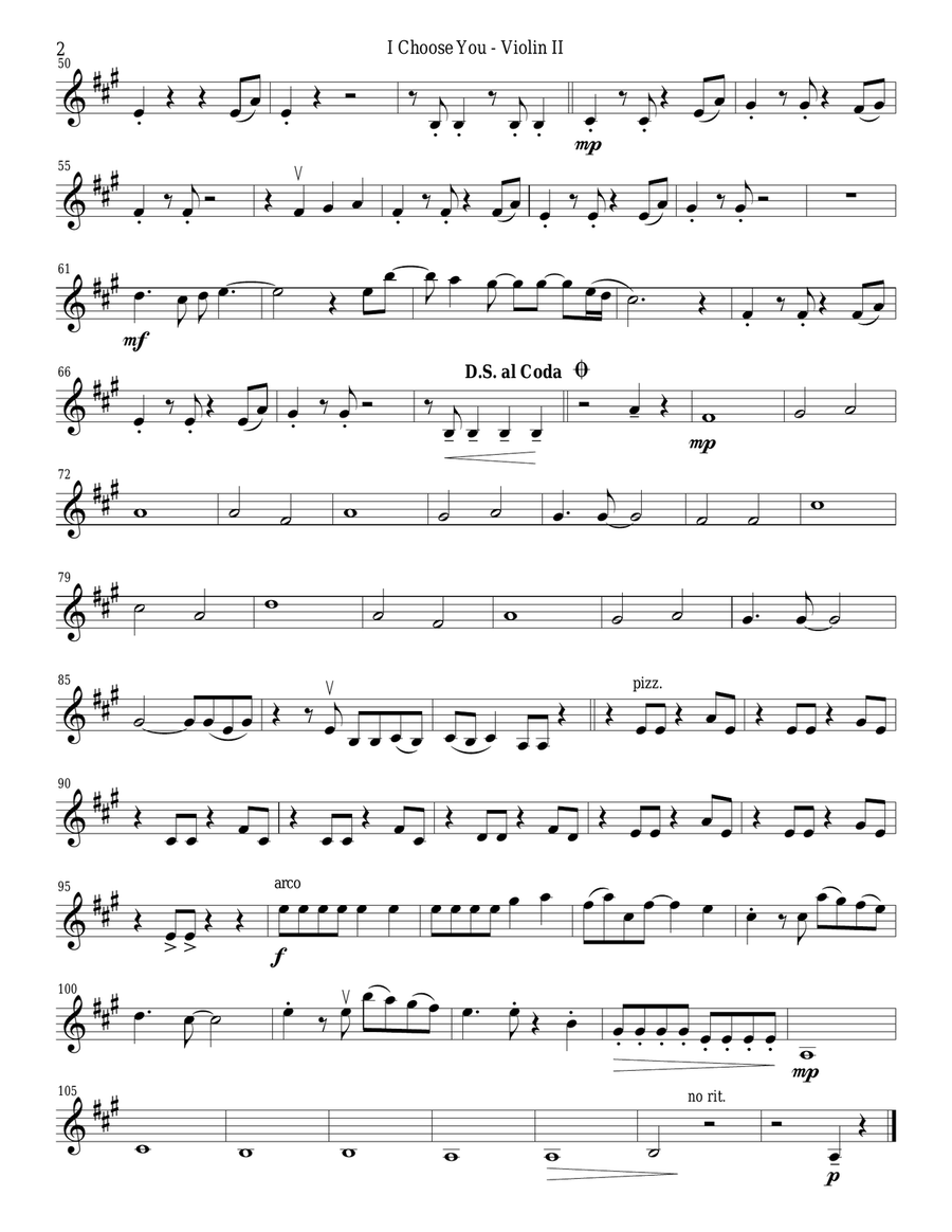 I Choose You I Choose You String Quartet scores gallery preview page 4