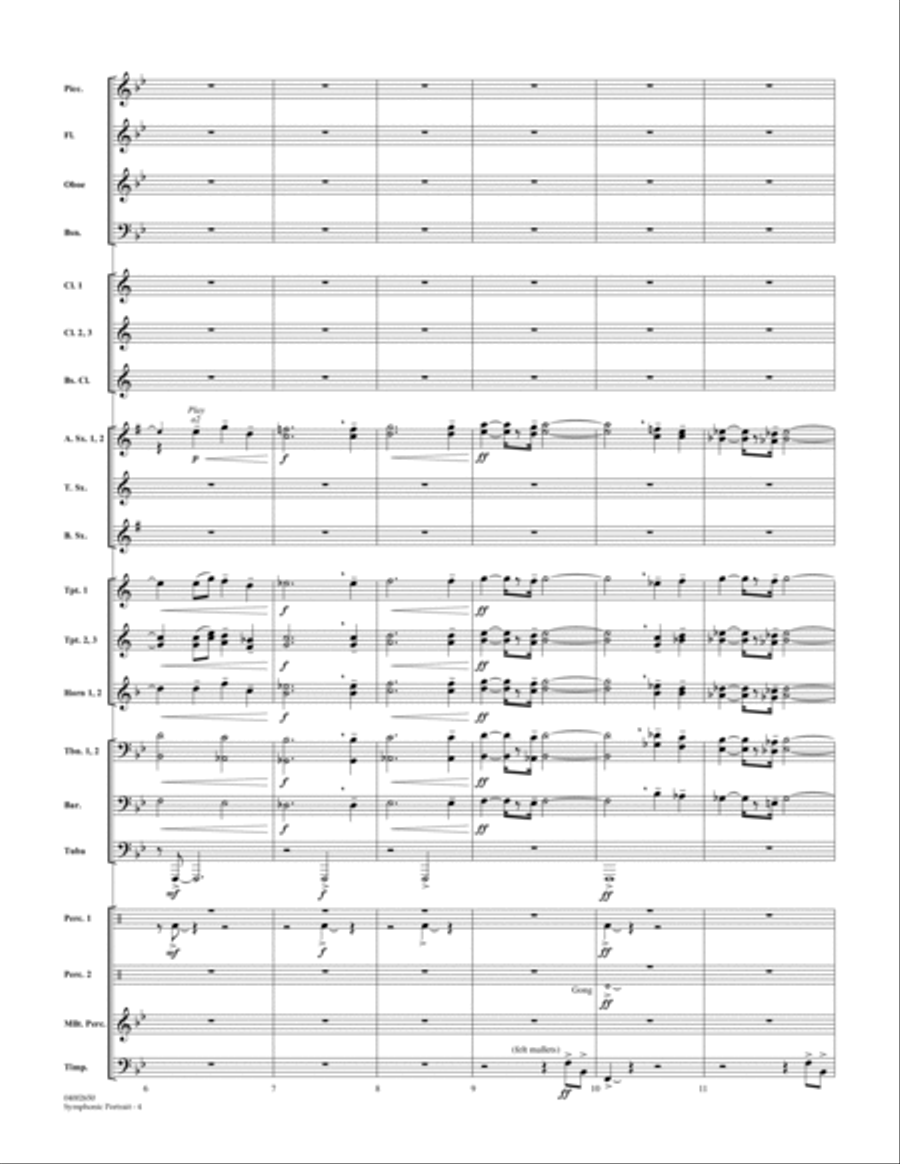 Symphonic Portrait (based on Our Director) - Full Score Score scores gallery preview page 4
