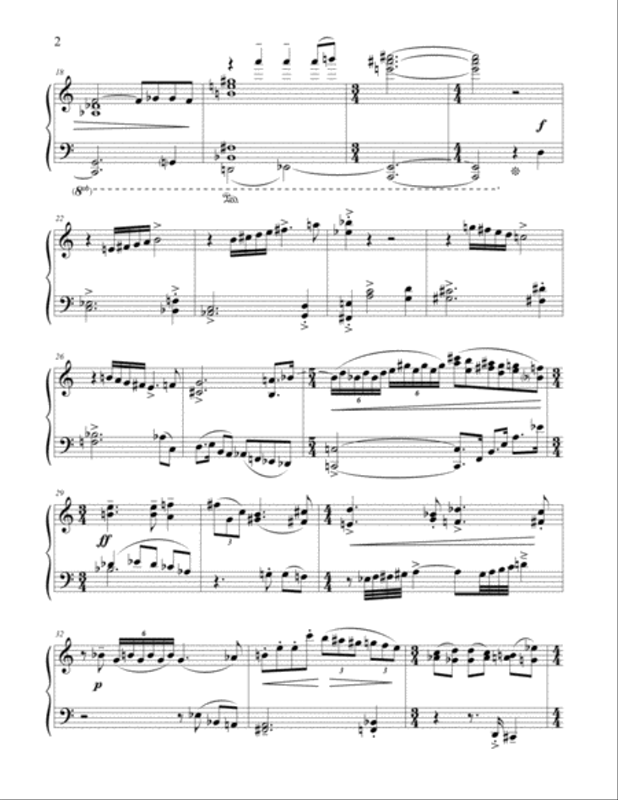 Fantasy Impromptu for Solo Piano Piano Solo scores gallery preview page 3