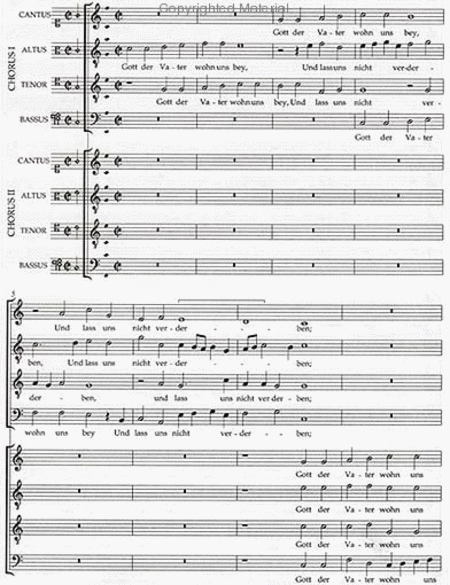 Gott Der Vater Wohn Uns Bei - Score and parts