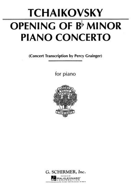 Concerto in Bb Minor (Opening)