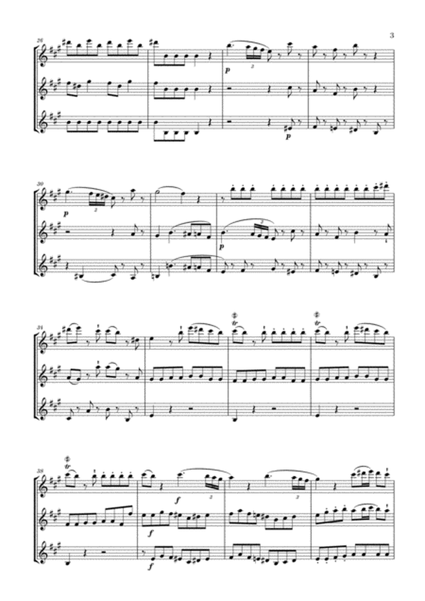 Eine Kleine Nachtmusik for 2 Clarinets and Bass Clarinet image number null