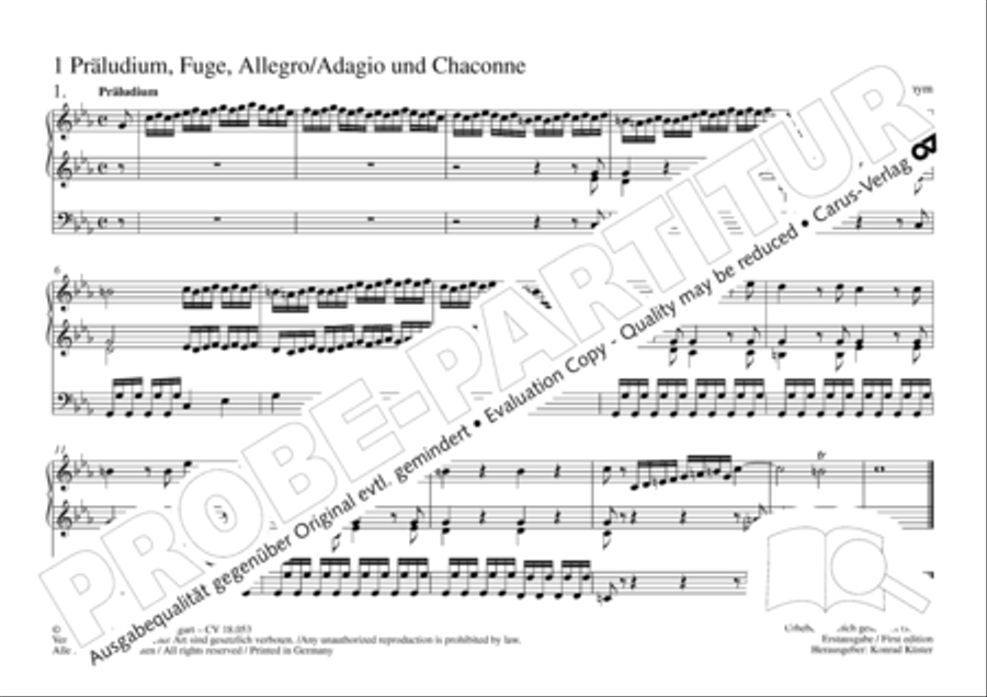 Das Husumer Orgelbuch von 1758 Organ Solo scores gallery preview page 2