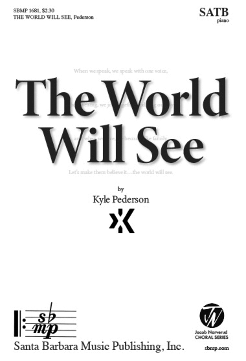 The World Will See - SATB image number null