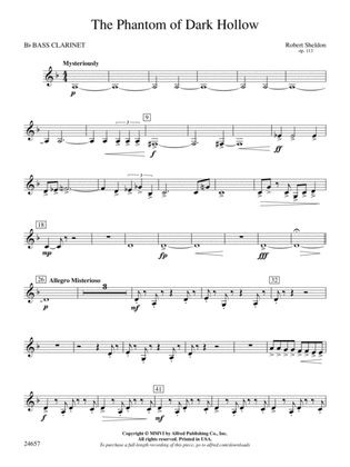 The Phantom of Dark Hollow: B-flat Bass Clarinet