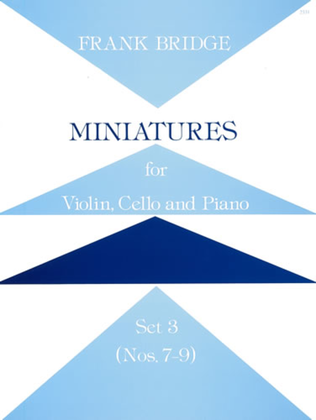 Book cover for Miniatures for Violin, Cello and Piano. Set 3