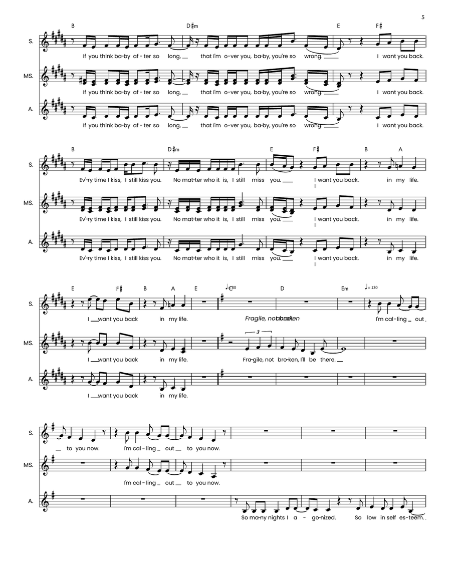 Fragile Not Broken SSA scores gallery preview page 5