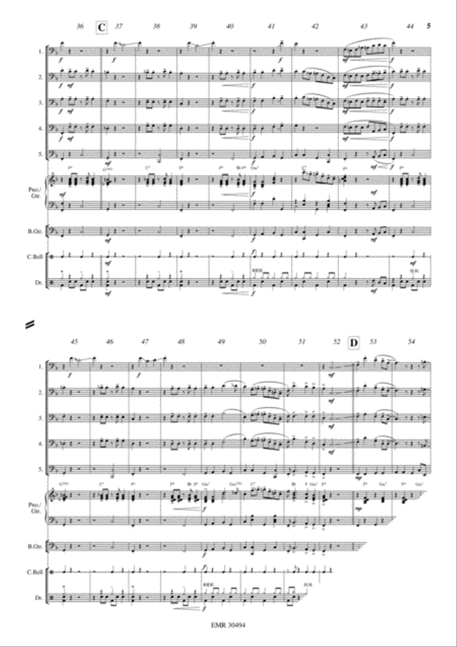 Lassus Trombones Lassus Trombones Trombone Quartet scores gallery preview page 5