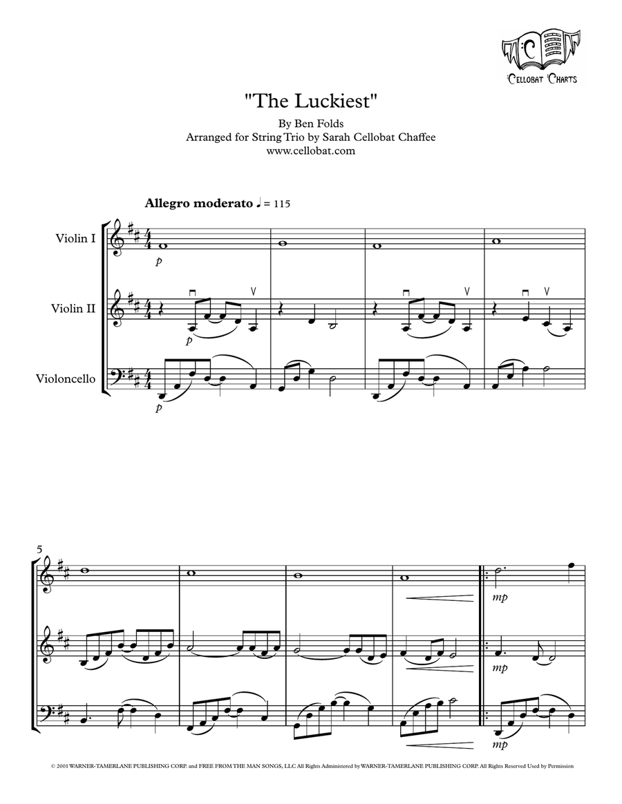 The Luckiest String Trio scores gallery preview page 1