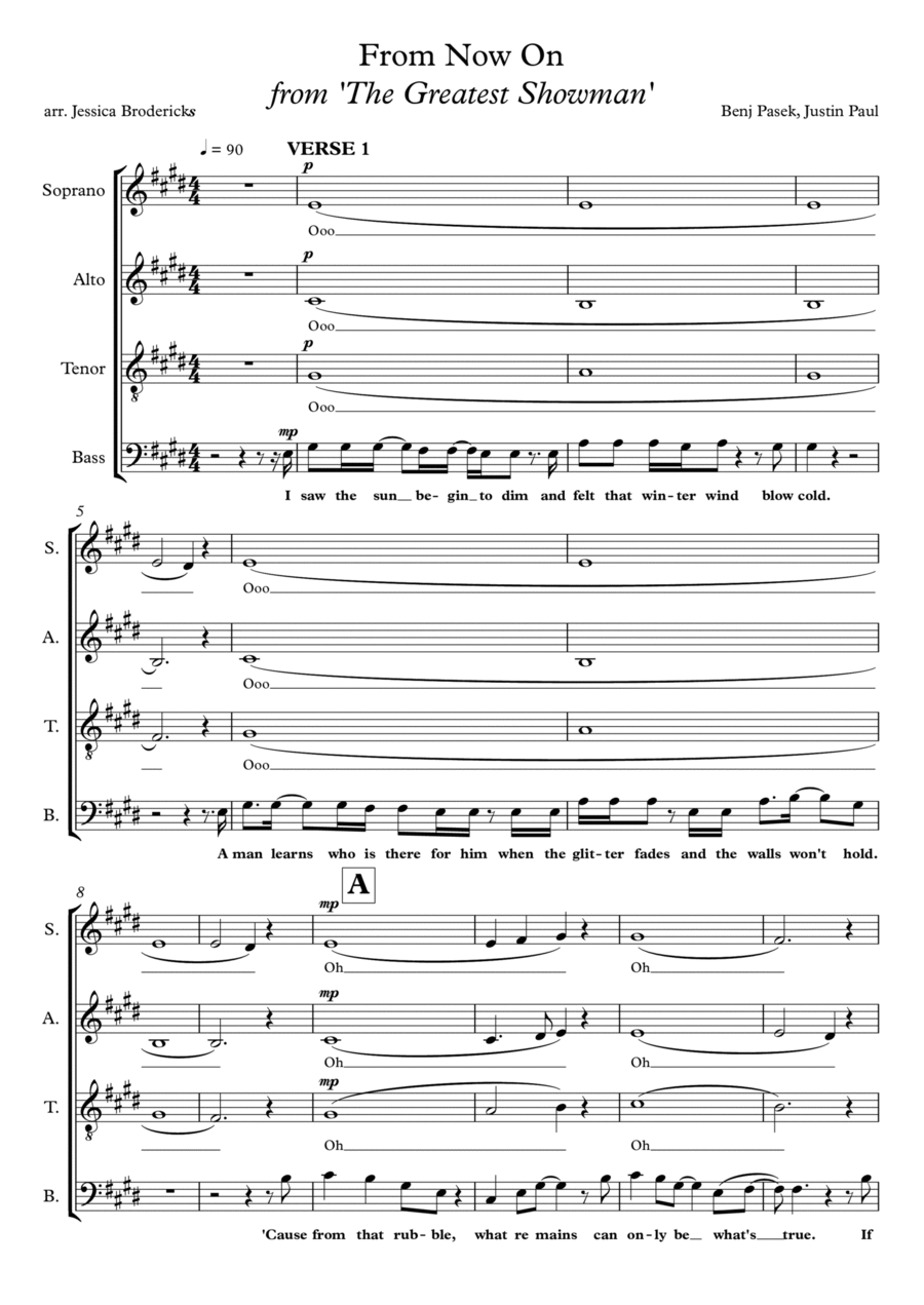 From Now On 4-Part scores gallery preview page 1