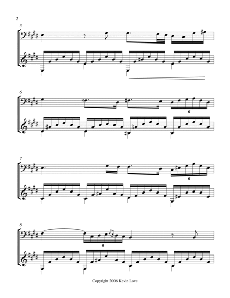 Ave Maria, E Major (Cello and Guitar) - Score and Parts image number null