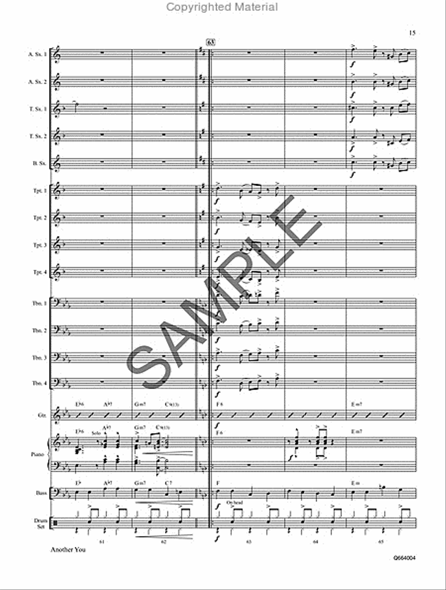 Another You Jazz Ensemble scores gallery preview page 16