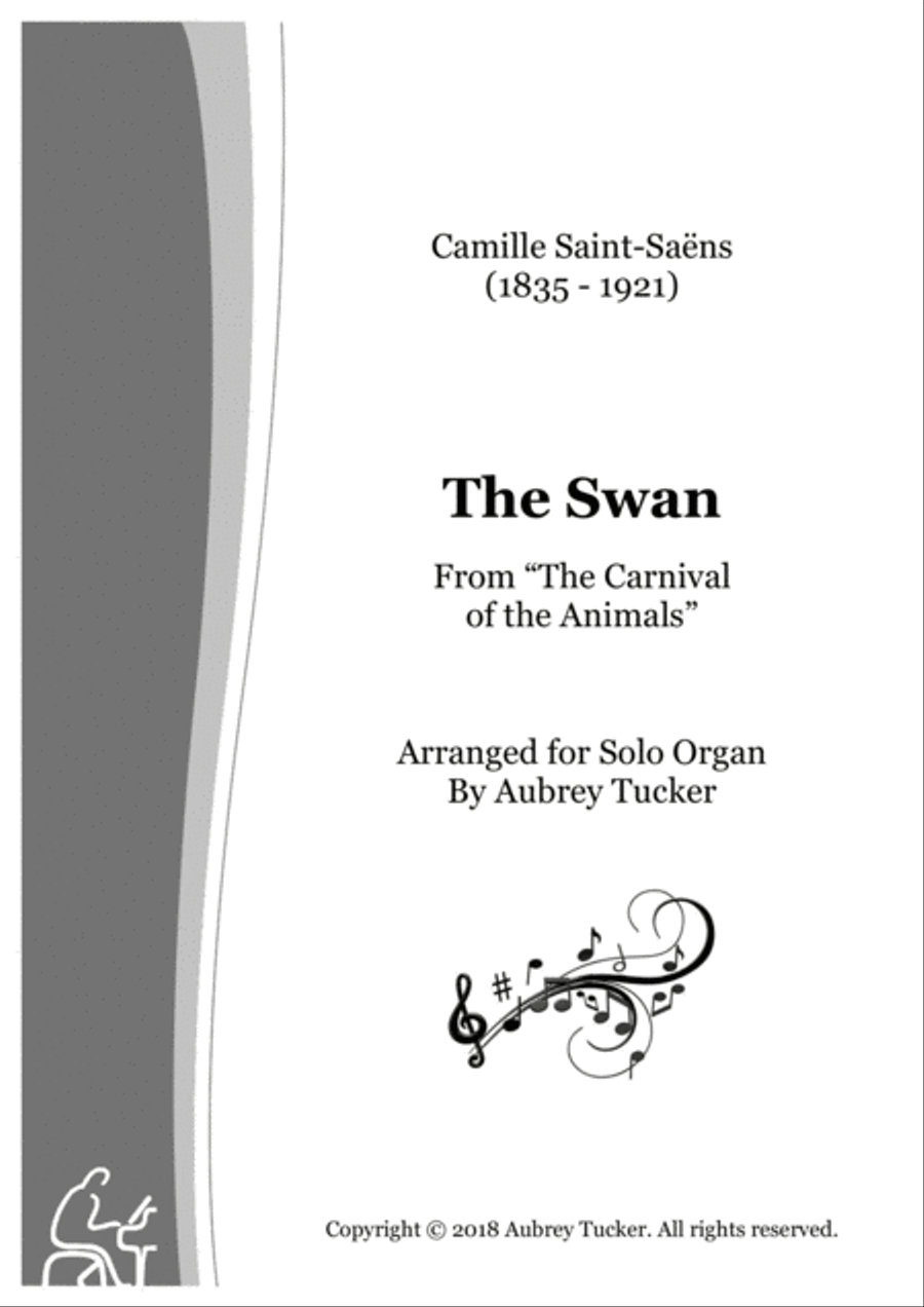 Organ: The Swan / Le Cygne from 'The Carnival of the Animals' - Camille Saint-Saens Organ Solo scores gallery preview page 1