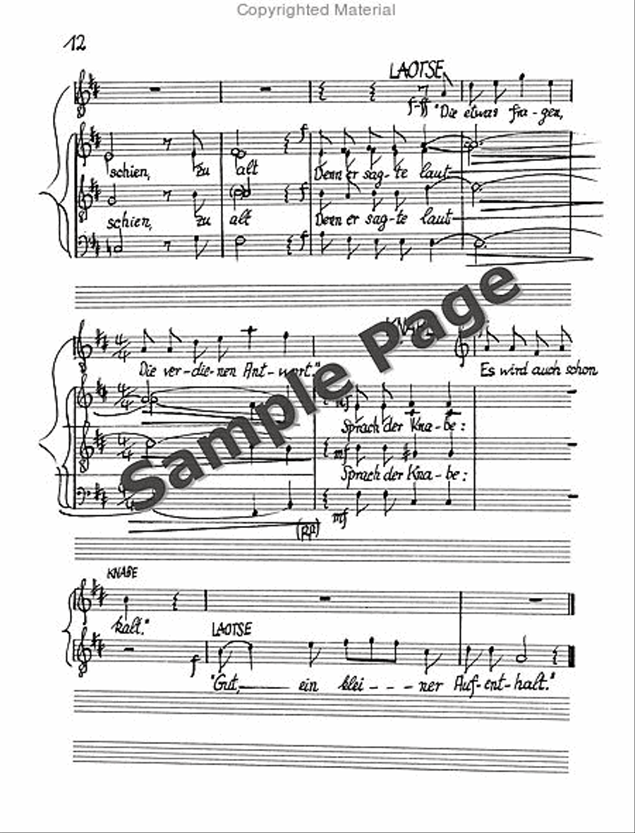 Legende Vom Weisen Choral Score 4-Part scores gallery preview page 15