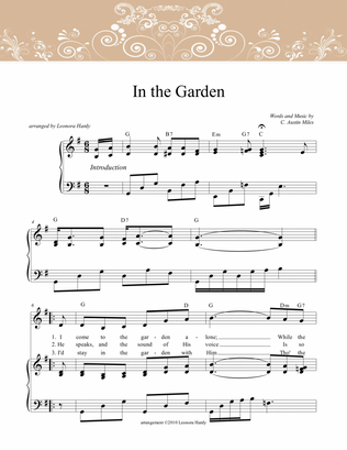 Book cover for In the Garden (with solo line)