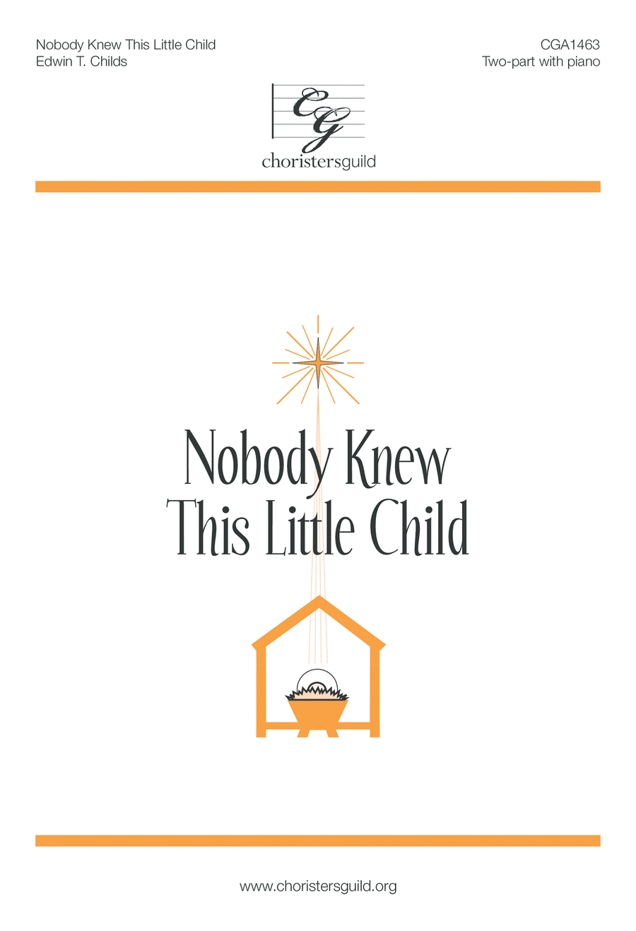 Nobody Knew This Little Child Choir scores gallery preview page 1
