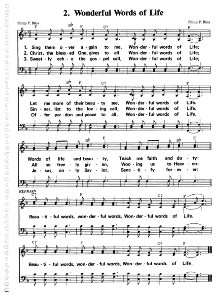 Wonderful Words of Life Voice scores gallery preview page 2